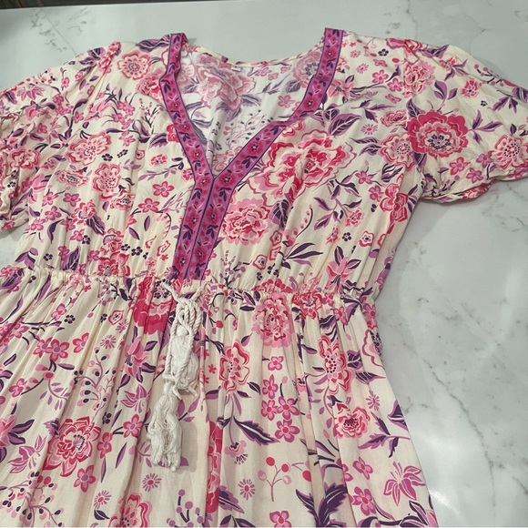 🎉HOST PICK🎉 SHEIN pink floral print mini dress - Picture 6 of 13